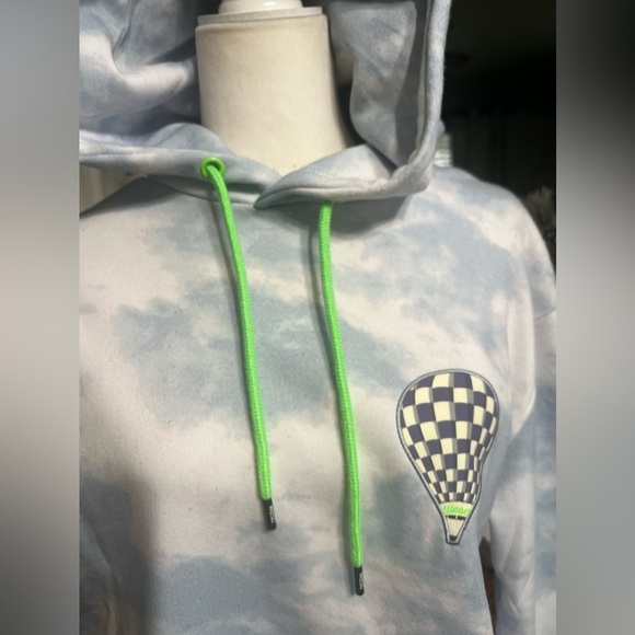 NWT-WESC 90's Mike Cloud Hoodie Blue Drawstring, Unisex - Picture 4 of 9